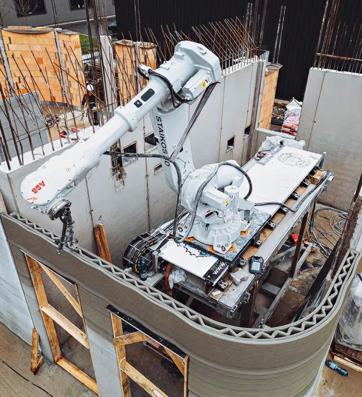 3D concrete printing infrastructure